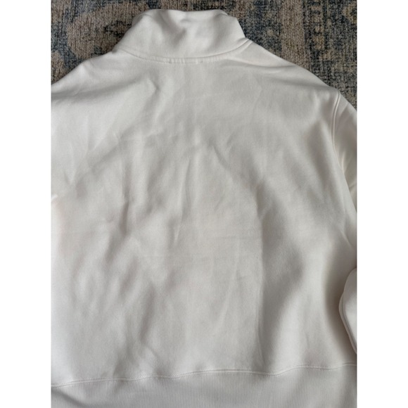 Everlane Luxe Fleece Half-Zip Sweatshirt in Bone Medium Pristine Condition - Picture 6 of 6